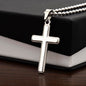 Stainless Cross Necklace With B&C and MC