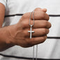 Stainless Cross Necklace With B&C and MC