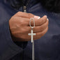 Stainless Cross Necklace With B&C and MC